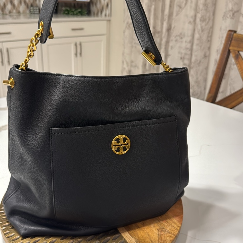 Tory Burch Black Chelsea Chain Hobo - Picture 9 of 17